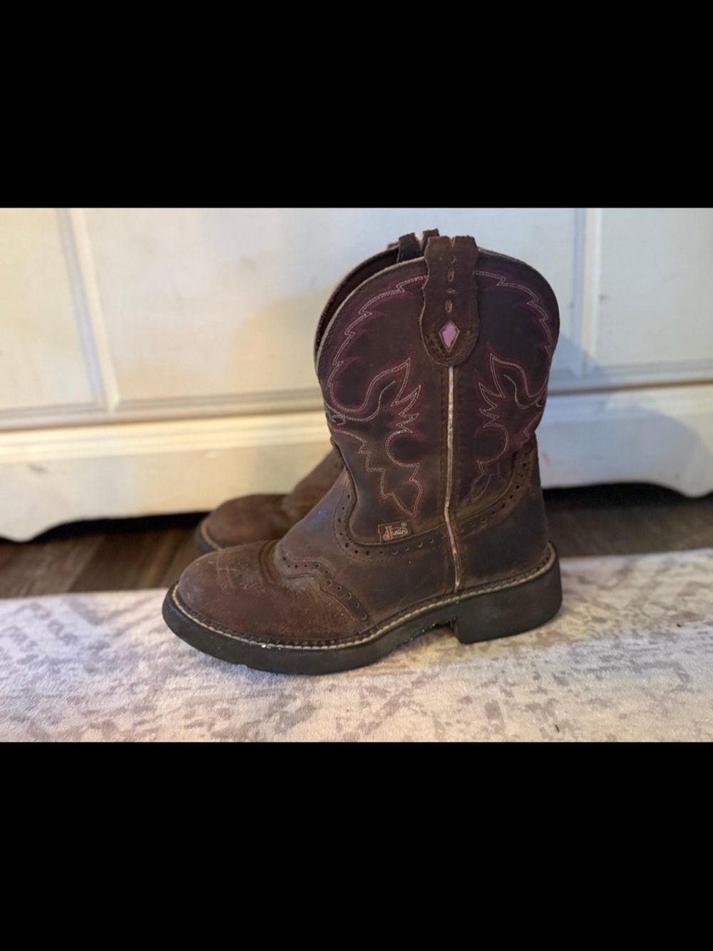 Justin L9903 Ladies Gypsy Western Boot with Aged Bark Size 6B